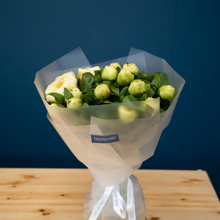 Букет пионов 15 штук. Купить