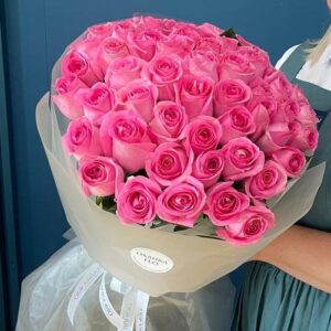 Букет из 51 розовых роз