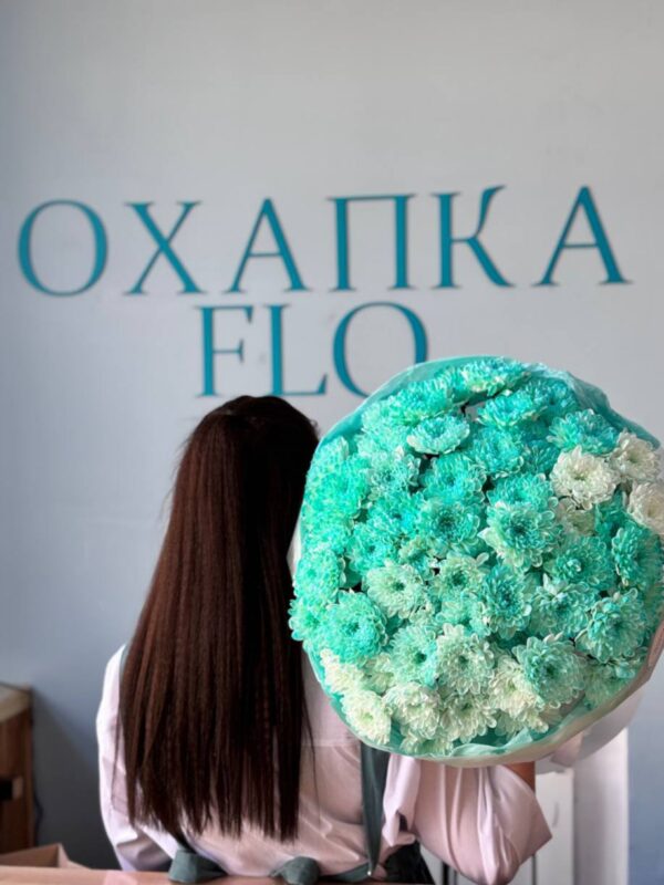 Хризантема зеленая букет