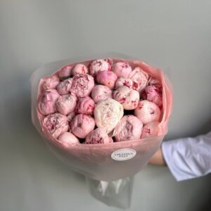 Пион розовый букет