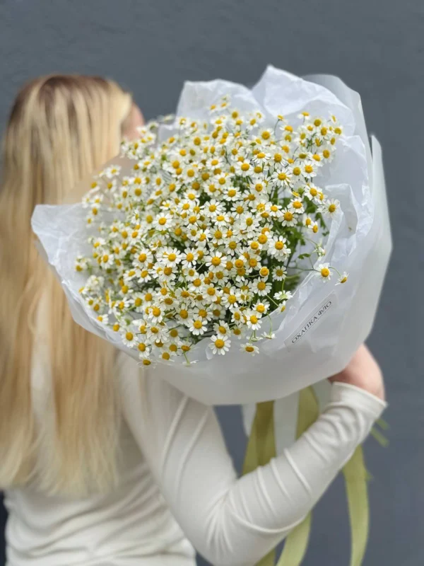 Букет из 15 кустовых ромашек