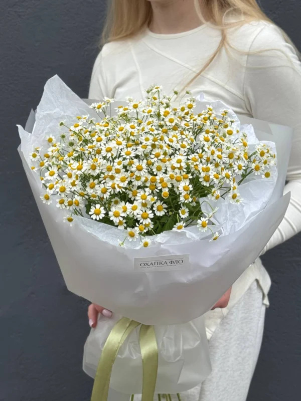 Букет из 15 кустовых ромашек