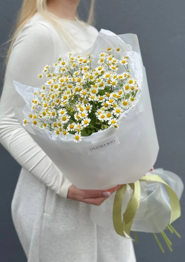 Букет кустовых ромашек 9 штук