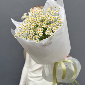 Букет кустовых ромашек 9 штук