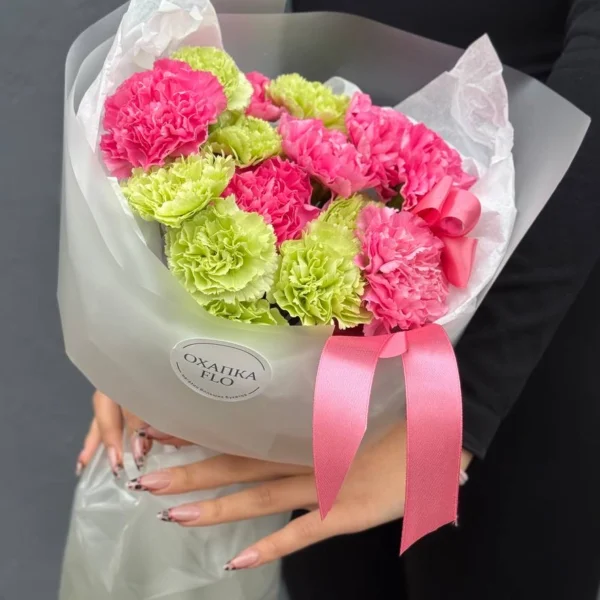 Букет диантусов, 15шт, микс