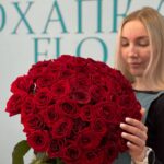 Букет красных роз