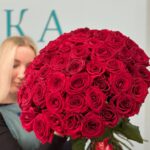 Букет красных роз