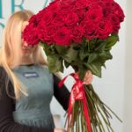 Букет красных роз